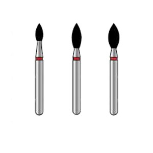 House Brand FG 368.018 Coarse, Football, Single Use Diamond Bur, 10/Pk