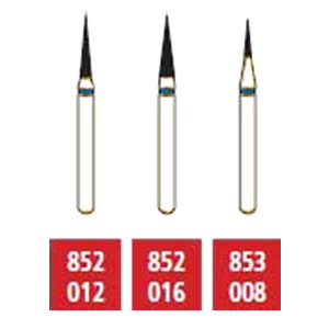 House Brand FG 852.010 Fine, Christmas Tree Shaped, Single Use Diamond Bur, 10/Pk