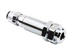 House Brand Fitting, Poly Female Panel Mount 1/4" Coupler with Shut-off. Single fitting