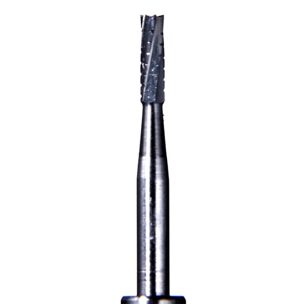 House Brand FG #558 SL (surgical length) straight fissure crosscut carbide bur, pack of 10 burs
