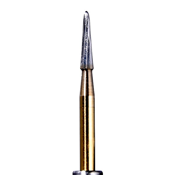 House Brand FG #7612 Taper Pointed, 12 Blade, Trimming and Finishing Carbide Bur, Pack of 10 Burs