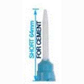 House Brand Short Crown and Bridge Material Mixing Tips, 50/pk, Blue (White inside), for use