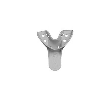 House Brand #10 Perforated Lower Anterior Plastic Impression Tray, 12/Pk, Disposable