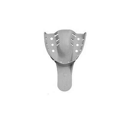 House Brand #5 Disposable Small Perforated Upper Full-Arch Plastic Impression Tray, package of 12