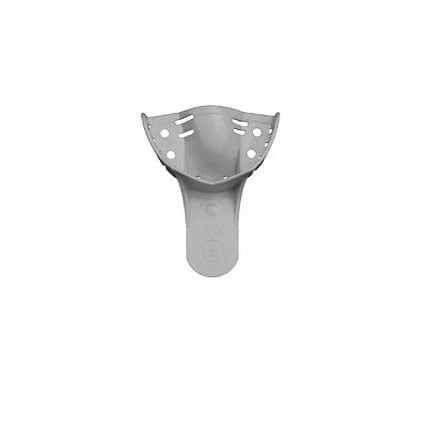 House Brand #9 Disposable Perforated Upper Anterior Plastic Impression Tray, package of 12 trays