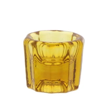 House Brand Glass Dappen Dish, Bronze color, single dappen dish
