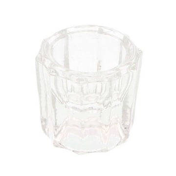 House Brand Clear Glass Dappen Dish, single dappen dish