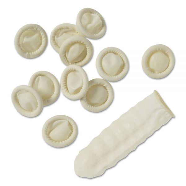 House Brand Size Small Finger Cots, Latex, Box of