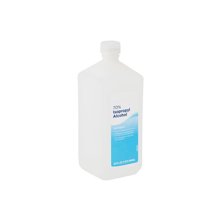 House Brand Isopropyl Alcohol 70% - 1 Quart Bottle (32 fl oz or 946 ml)