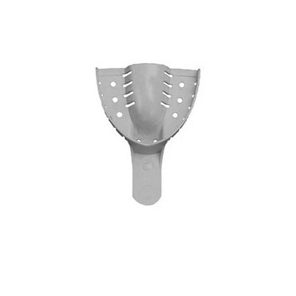 House Brand #1 Disposable Large Perforated Upper Full-Arch Plastic Impression Tray, package of 12