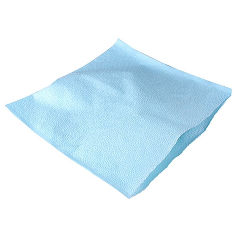 House Brand 10" x 10" Blue Tissue/Poly Head Rest Covers, Box of 500