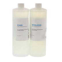 House Brand Fixer & Developer Concentrate, 25.6 oz bottle of each. For Manual (Hand Tank)