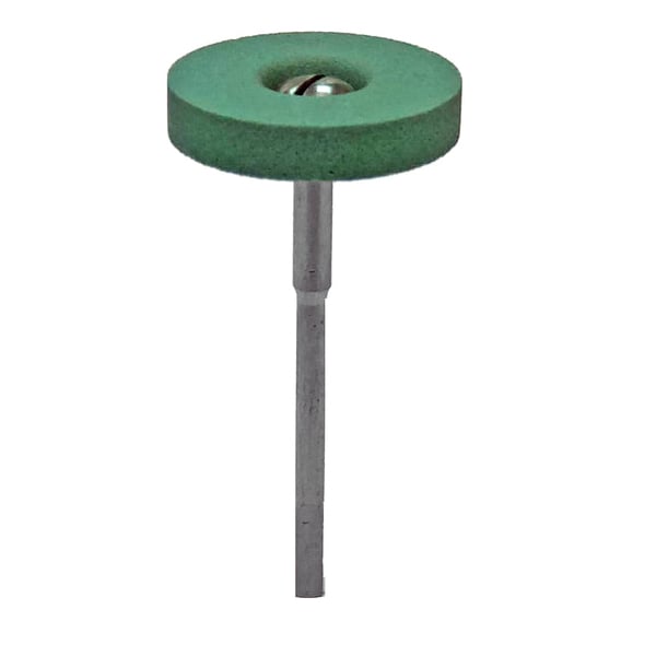 House Brand Zirconia Abrasives: Diamond Impregnated Green Stones, CD-W60 - Wheel, HP Shank, 10K
