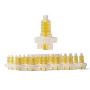 House Brand Dynamic Mixing Tips - Yellow, Package of 500 tips
