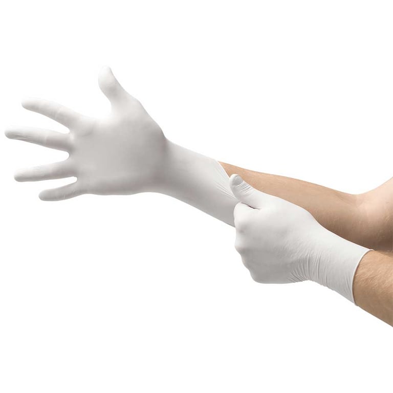 House Brand Powder-Free Nitrile Gloves, Non-Sterile, X-Large, White, 100/Box