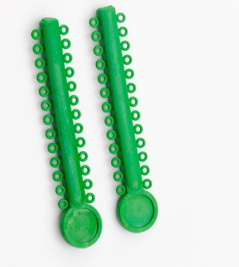 House Brand Ligature Ties Green 1040/Bag