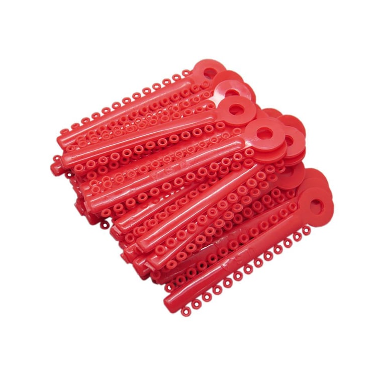 House Brand Ligature Ties Red 1040/Bag