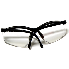 House Brand Safety Glasses, Contemporary Style 1/Pk. Stylish wraparound design hugs facial