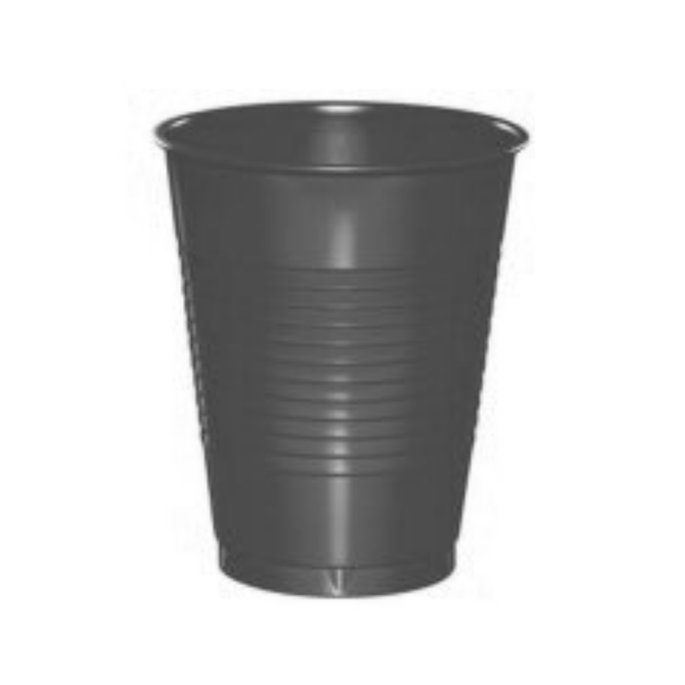 House Brand Black Plastic Cups, 5 oz., 1000/Case