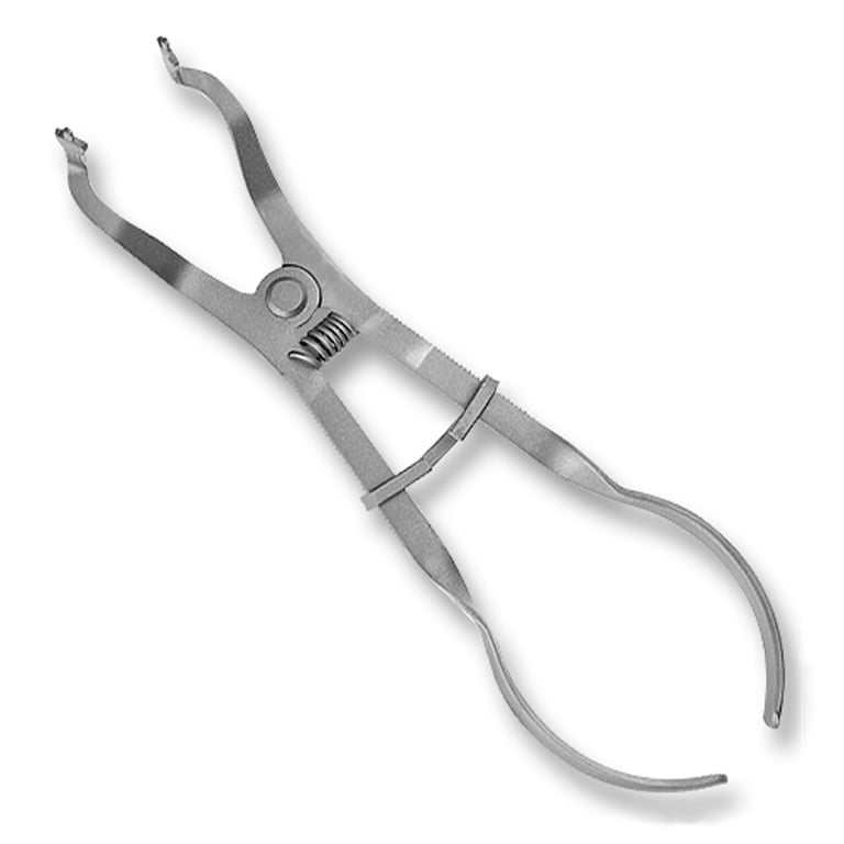 House Brand Ivory Rubber Dam Clamp Forceps with heavy pattern