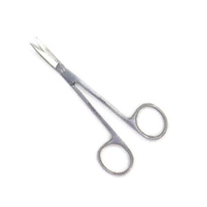 House Brand Scissor - Iris 4.5" Curved, Single Pair. The scissors cut tissue or sutures. Sold