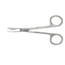 House Brand Scissor - Iris 4.5" Straight, Utilized to cut tissue or suture. Sold individually