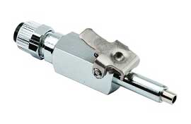 House Brand Fitting, Poly Male Insert 1/4" Quick Disconnect with Shut-off. Single fitting