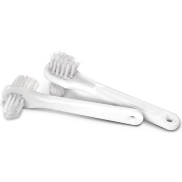 House Brand Denture Brush, 120/Case (10 x 12/Pk), Color Options May Vary. Angled handle