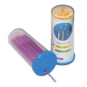 House Brand Micro Applicator Brushes, Fine Tip, 100/Pk. **Color may vary