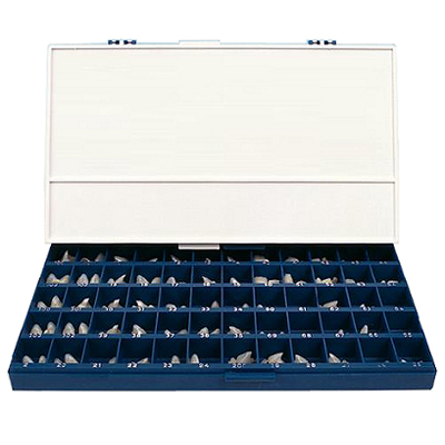 House Brand Polycarbonate Temporary Dental Crowns - Set of 180 (2 of each size)
