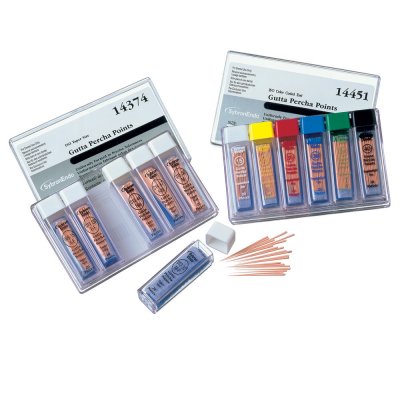 House Brand ISO standardized #40 Gutta Percha Points, Color Coded, box of 120 points