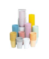 House Brand Beige 5 oz. Plastic Cups, Case of 100