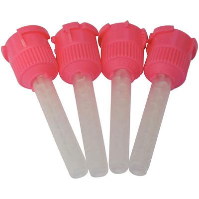 House Brand Pink T-Style Mixing Tips, Medium 5.4 mm, 48/Pk. Shorter T-Style tips are designed