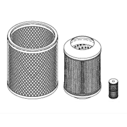 House Brand Filter Kit for Dental-EZ Bulldog Vacuum Units. Includes: 2 Air Filter Elements, 1 Oil