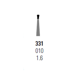 House Brand FG #331 Pear shaped Carbide Bur, pack of 50 burs