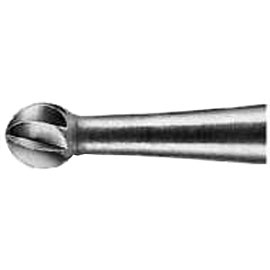 House Brand RA #4 Round Carbide Bur for slow speed latch, clinic pack of 100 burs. (No Label)