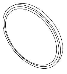 House Brand Pelton & Crane Door Gasket, 16.500" OD, For Magnaclave Model, Single Gasket