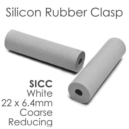 Meta Silicone Rubber Polishers - Coarse White Reducing Clasp (22mm x 6.4mm), 100/Box