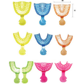 House Brand Universal Perforated Disposable Plastic Impression Trays, 12/pk