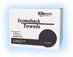 House Brand Beige plain rectangle (13" x 19") Econoback 2 ply paper/1 ply poly patient bib, case