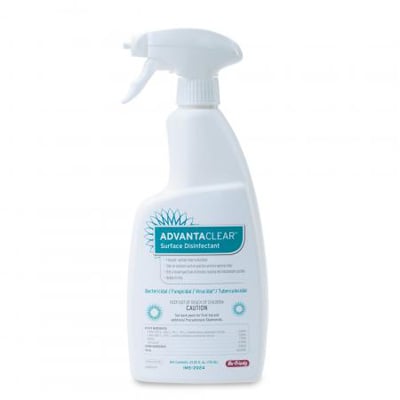 AdvantaClear Surface Disinfectant Spray, 24oz. This disinfectant kills a broad spectrum