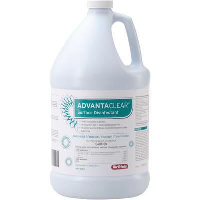 AdvantaClear Surface Disinfectant 1 Gallon. This disinfectant kills a broad spectrum