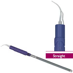 After Five Plus Straight 25K Ultrasonic Insert, Dark Blue Resin Handle, Single Insert
