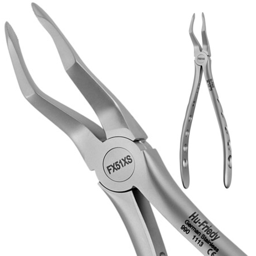 Atraumair #51 Root Forceps, Serrated, Upper roots. forceps are designed with enhanced beak