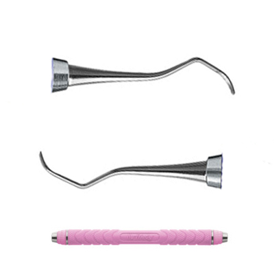 EverEdge 2.0 #5/6 Barnhart double end curette with #8 ResinEight Colors handle