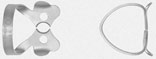 Hu-Friedy Satin Steel #00 Winged Upper and Lower Premolar and Anterior teeth Metal Rubber Dam