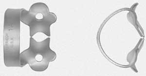 Hu-Friedy Satin Steel #1A Winged Metal Rubber Dam Clamp, Single clamp