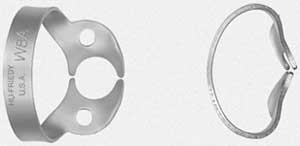 Hu-Friedy Satin Steel #W8A Wingless Downward Sloped Jaws for small, Partially Erupted Molars Metal