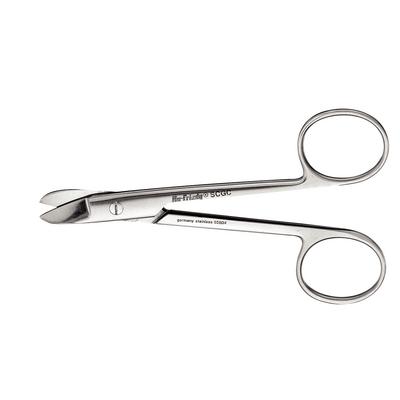 Hu-Friedy 4.75" curved crown and gold scissors