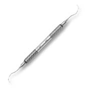 Hu-Friedy #5/6 double end Langer curette with #6 Satin Steel Handle